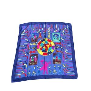 NEW Vintage Gianni Versace Silk Scarf Rare 1990s‎ Collector Print Golf Colorful
